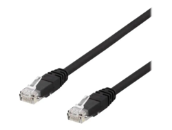 Patch kabel CAT6a 2m UTP sort