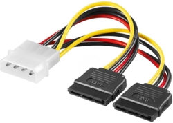Molex til SATA strøm x 2