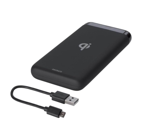 Deltaco PB-Q1001 Power Bank 10 000 mAh Qi 10 W USB-C PD