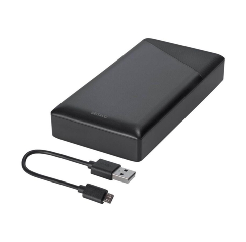 Deltaco PB-C1001 Power Bank 20 000 mAh - Sort