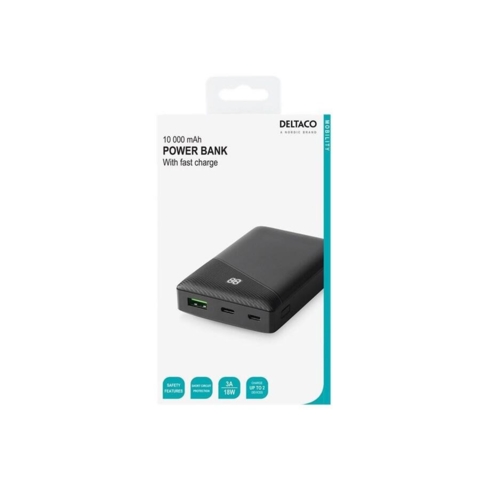 Deltaco PB-C1000 Power Bank 10 000 mAh