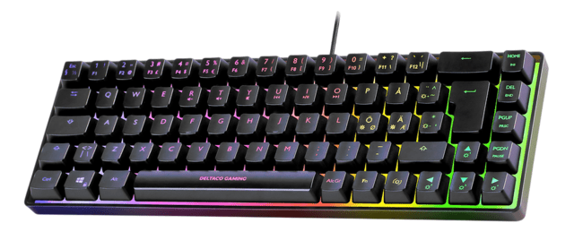 DELTACO DK240 RGB Membrane 60% Keyboard