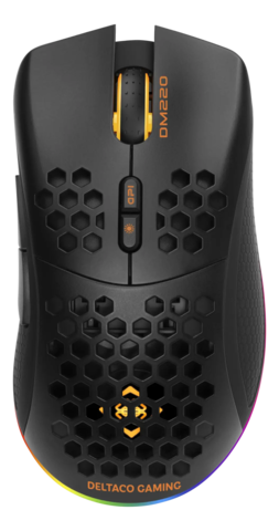 Deltaco DM220 Trådløs Letvægt RGB Gaming