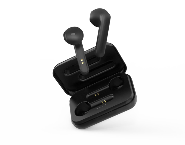 STREETZ Trådløs Semi-In-Ear Hovedtelefoner med Ladeetui - Sort