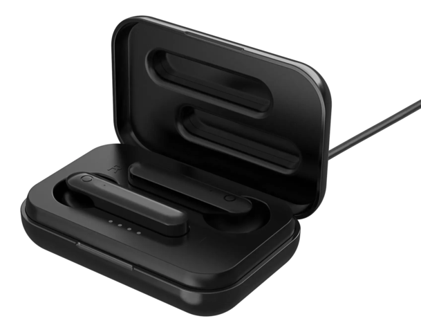 STREETZ Trådløs Semi-In-Ear Hovedtelefoner med Ladeetui - Sort